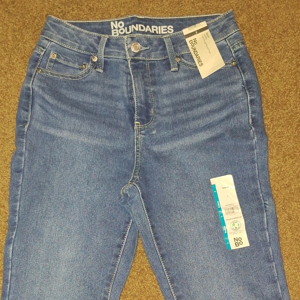 No Boundaries Women's Blue Jeans